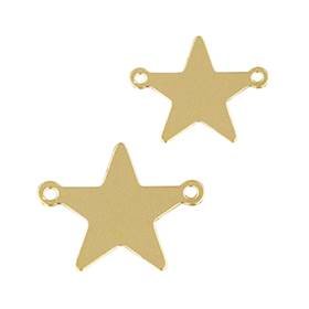 Gold Filled Star Charms With 2 Rings