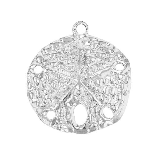 ss 18mm sand dollar charm