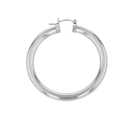 ss 40x5mm hoop flex earring