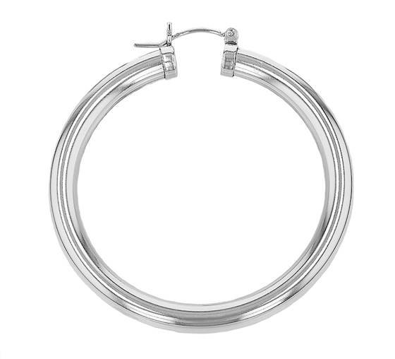ss 50x5mm hoop flex earring