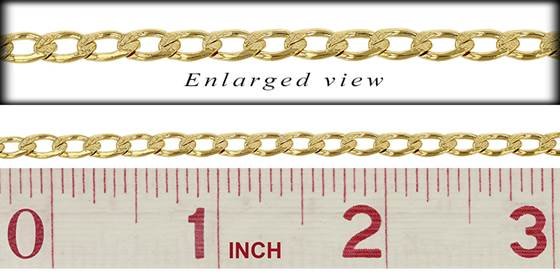 gf 4.4mm chain width flat curb chain