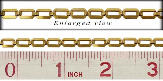 gf 5.5mm chain width plain bracelet cable chain