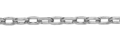 2.5mm Width Sterling Silver Square Cable Chain