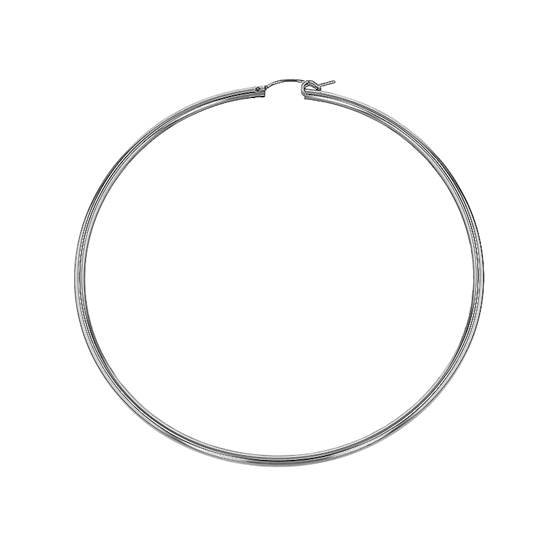 ss 50x2mm hoop flex earring