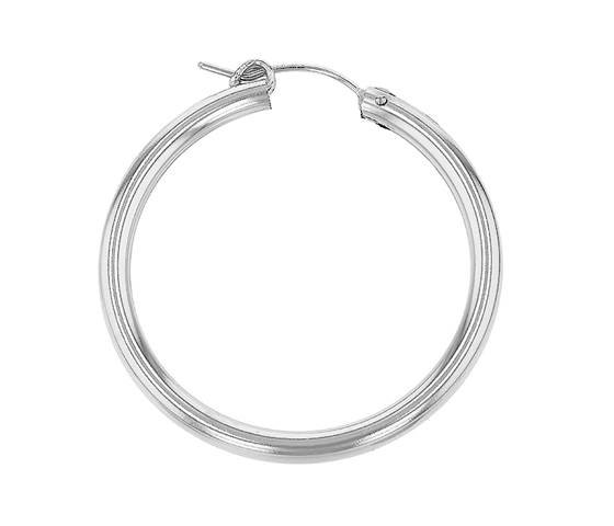 ss 42x3mm hoop flex earring