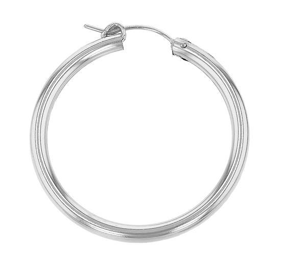 ss 50x3mm hoop flex earring