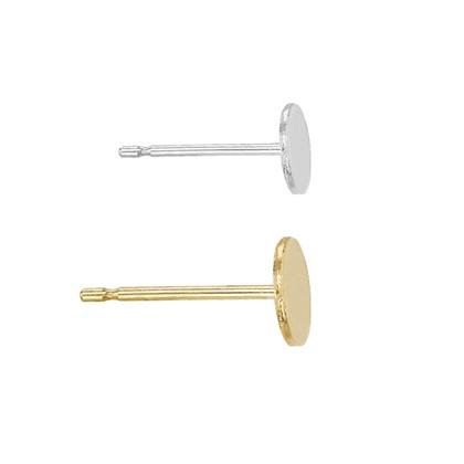 14K Pin/Pad Earring