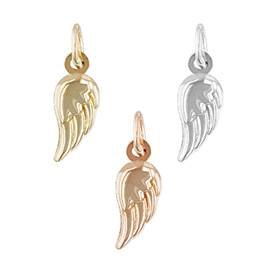 14K Angel Wing Charm