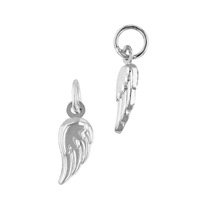 14kw 11mm puffy angel wing charm