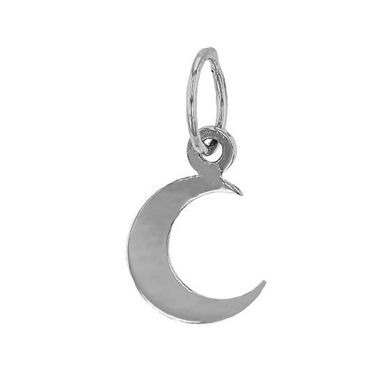 14kw 8mm flat moon charm