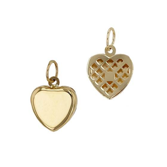 14ky 7mm heart charm