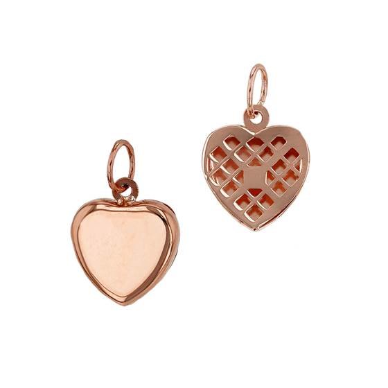 14kr 7mm heart charm