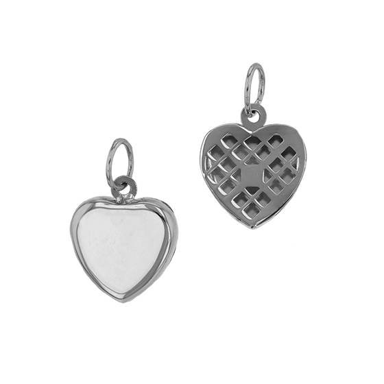 14kw 7mm heart charm