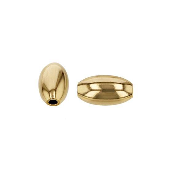 gold filled 5.6x3.1mm plain oval bead