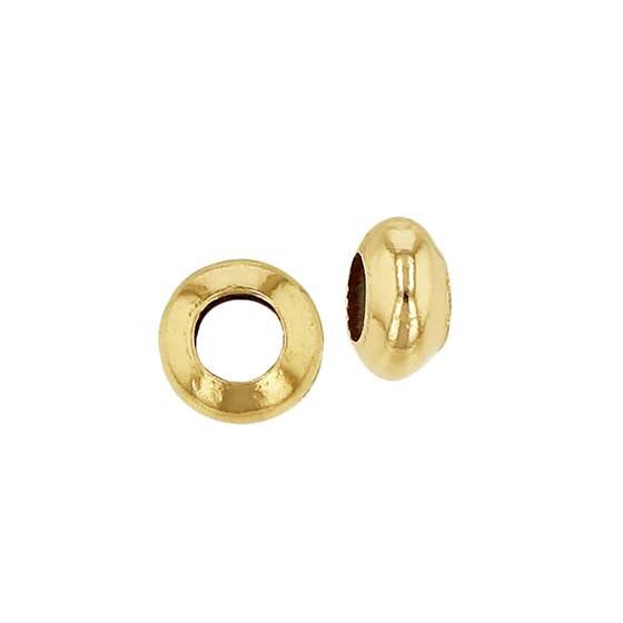 gold filled 3.4x2mm saucer bead