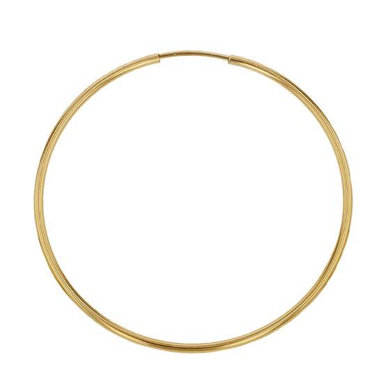 gold filled 40mm hoop endless earring