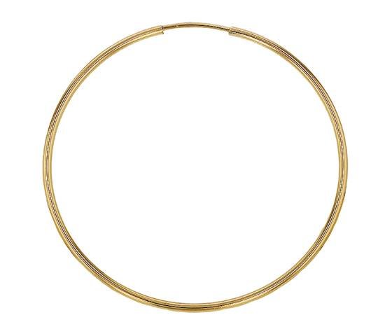 gold filled 50mm hoop endless earring