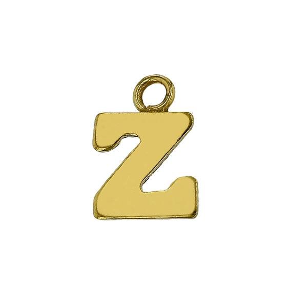 gf 8mm block style letter z charm