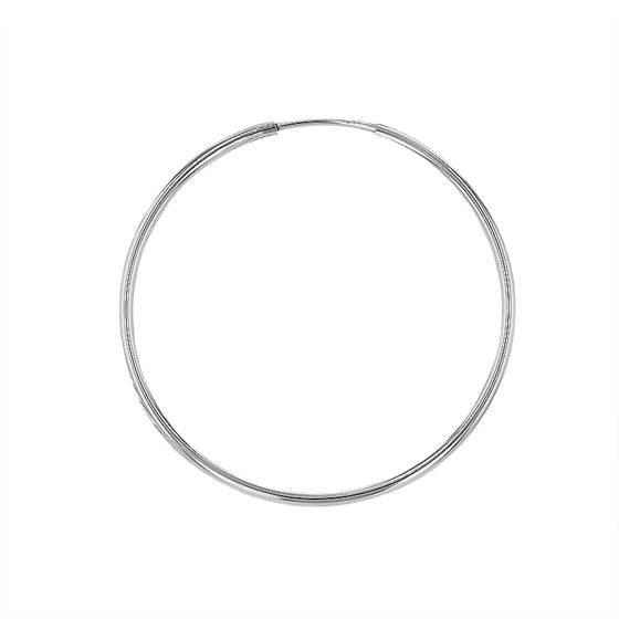 sterling silver 24x1mm endless hoop earring