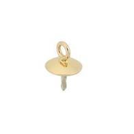 14ky 2.5mm pearl cup pendant