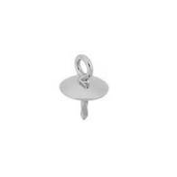 14kw 2.5mm pearl cup pendant