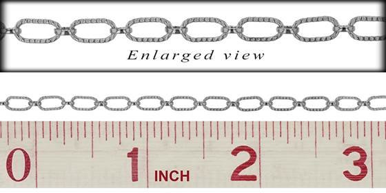 ss 6.5mm chain width long and short chain