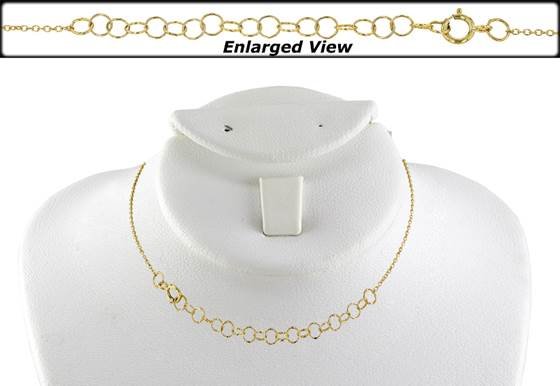 gf 1.2mm chain width ready to wear cable chain necklace