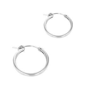 Sterling Silver Square Hoop Earring | Bella Findings House