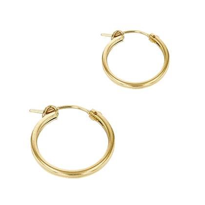 GF 2x28mm Square Hoop Earring