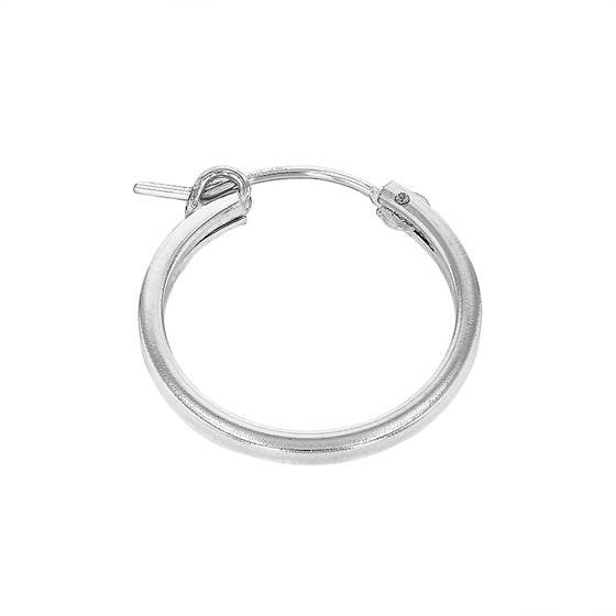 ss 2x12mm square hoop earring