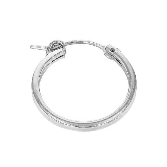 ss 2x20mm square hoop earring