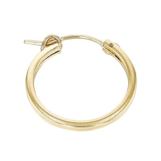 gf 2x28mm square hoop earring