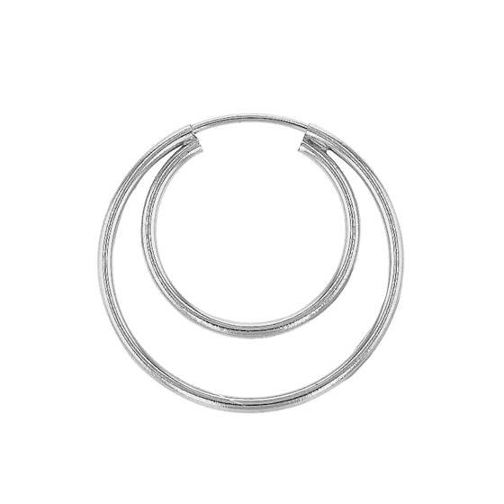 ss 24x1.2mm endless double hoop earring