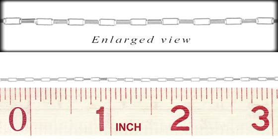 ss 1.2mm chain width elongated venetian chain