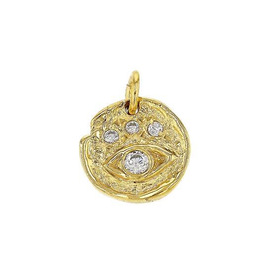 9.5mm cubic zirconia eye charm