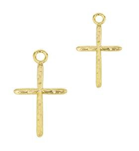 Vermeil Gold Cross Charm