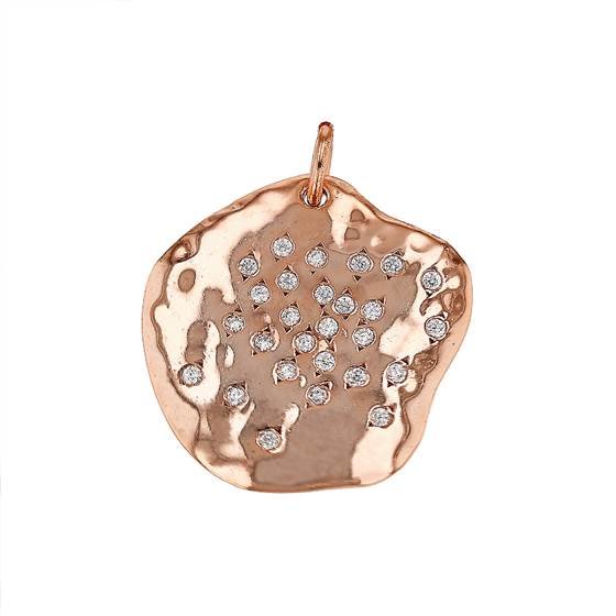 23mm cubic zirconia disc charm