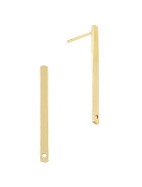 Gold Filled Rectangular Bar Stud Earring