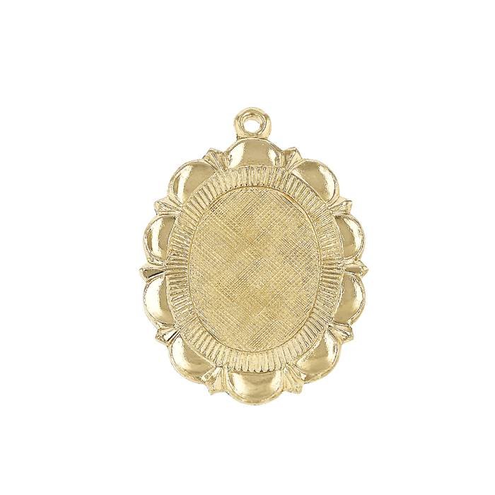 gf 21x16mm blank charm