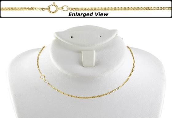 gf 20 inches ready to wear box chain with springring clasp