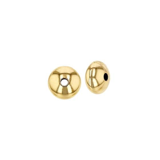 14ky 3.1x2.3 smooth saucer bead