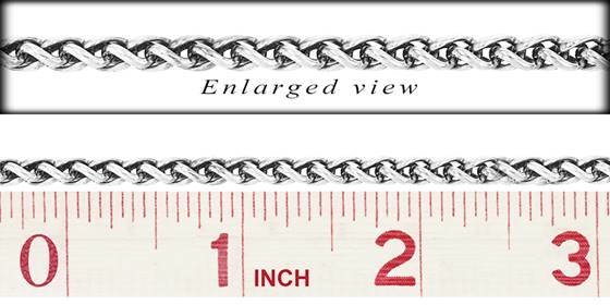 ss-rh half wire round wheat chain