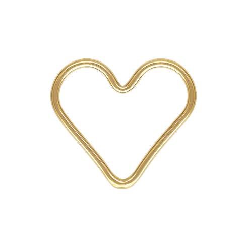 gf 15mm 1.0mm thick heart charm