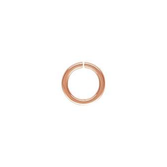 14kr 5.5mm rose gold open jump ring 0.76mm thick