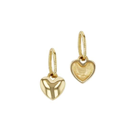 14ky 3mm heart charm