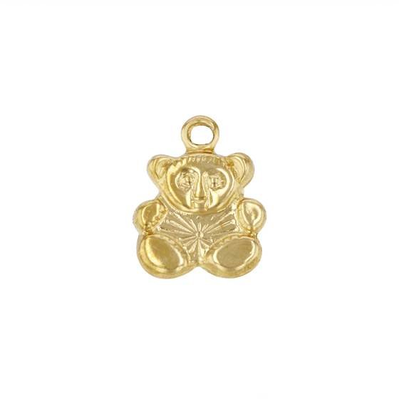 gf 9x6mm teddy bear charm