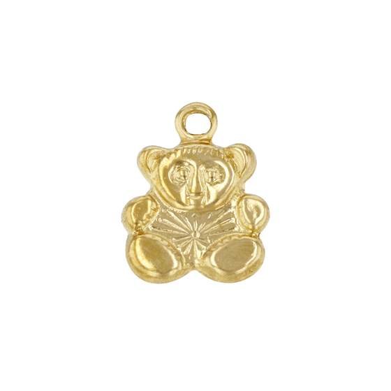 gf 10x8mm teddy bear charm