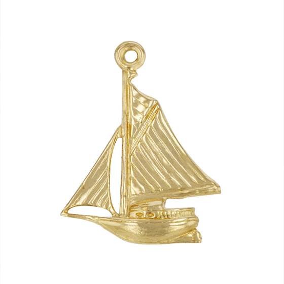 gf 19x14mm sail boat charm