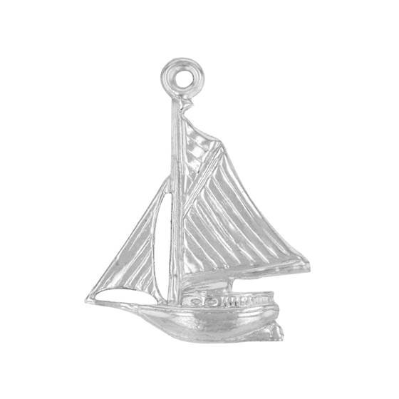 ss 19x14mm sail boat charm