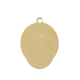 Gold Filled Oval Charm